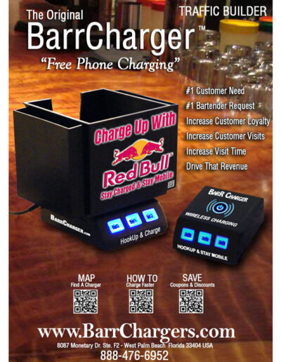 Barr Charger For Restaurants and Bars